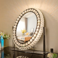 Ins with Light Dressing Mirror Tabletop Luxury Light Supplement Mirror